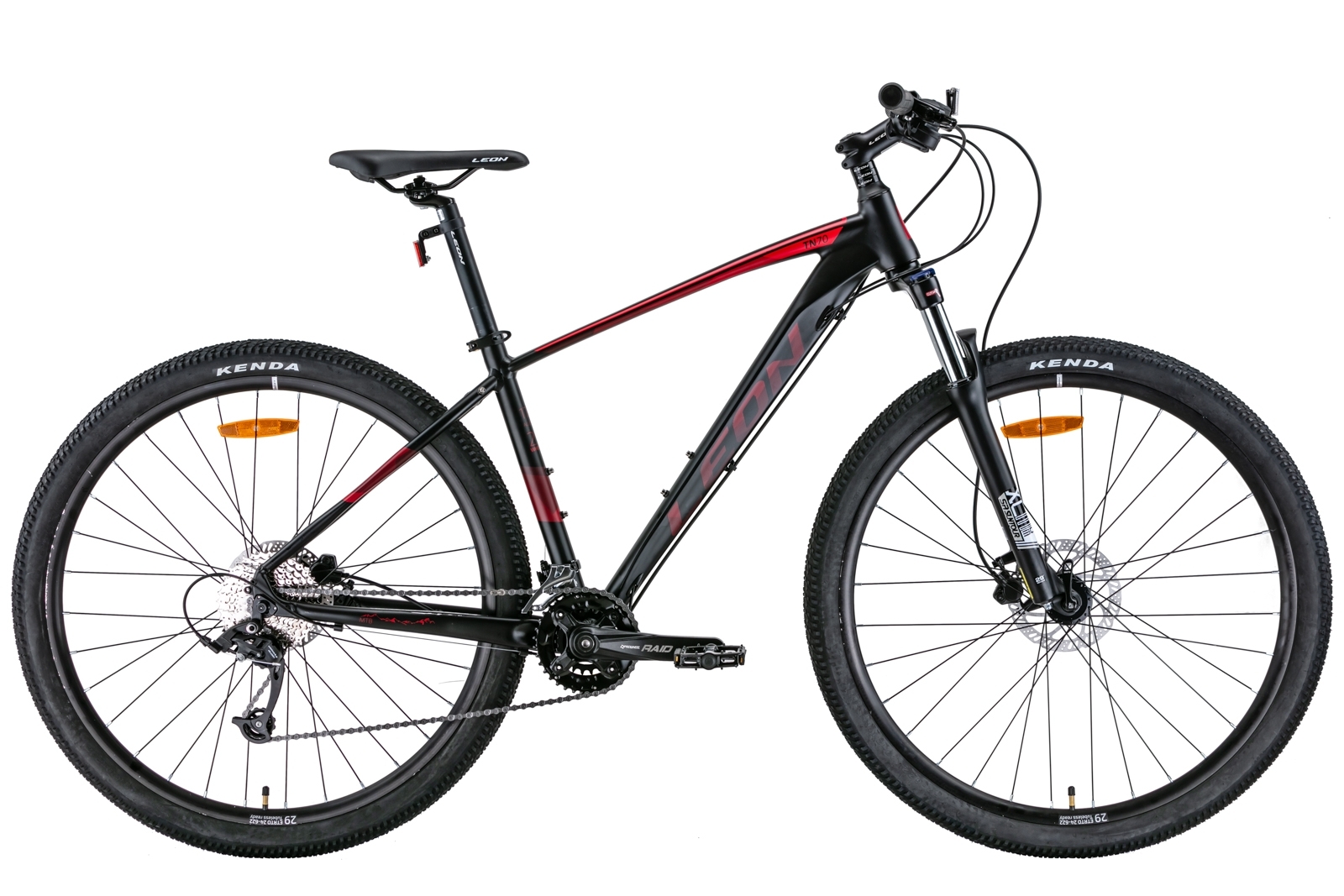 Фотографія Велосипед Leon TN-70 AM HDD 29" рама M (2022) Чорно-червоний